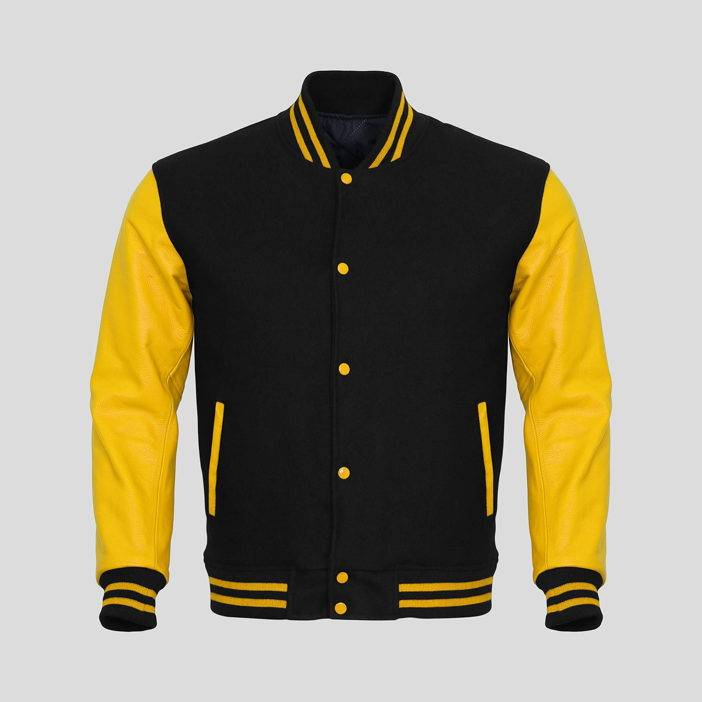 black and yellow coat