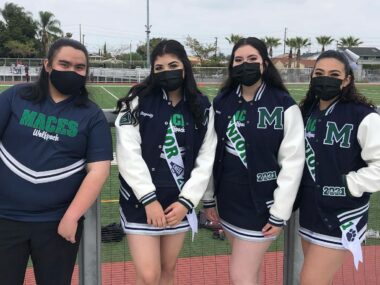 Cheer Team and Senior Class of 2026 - 2027 wearing Clothoo made jackets.