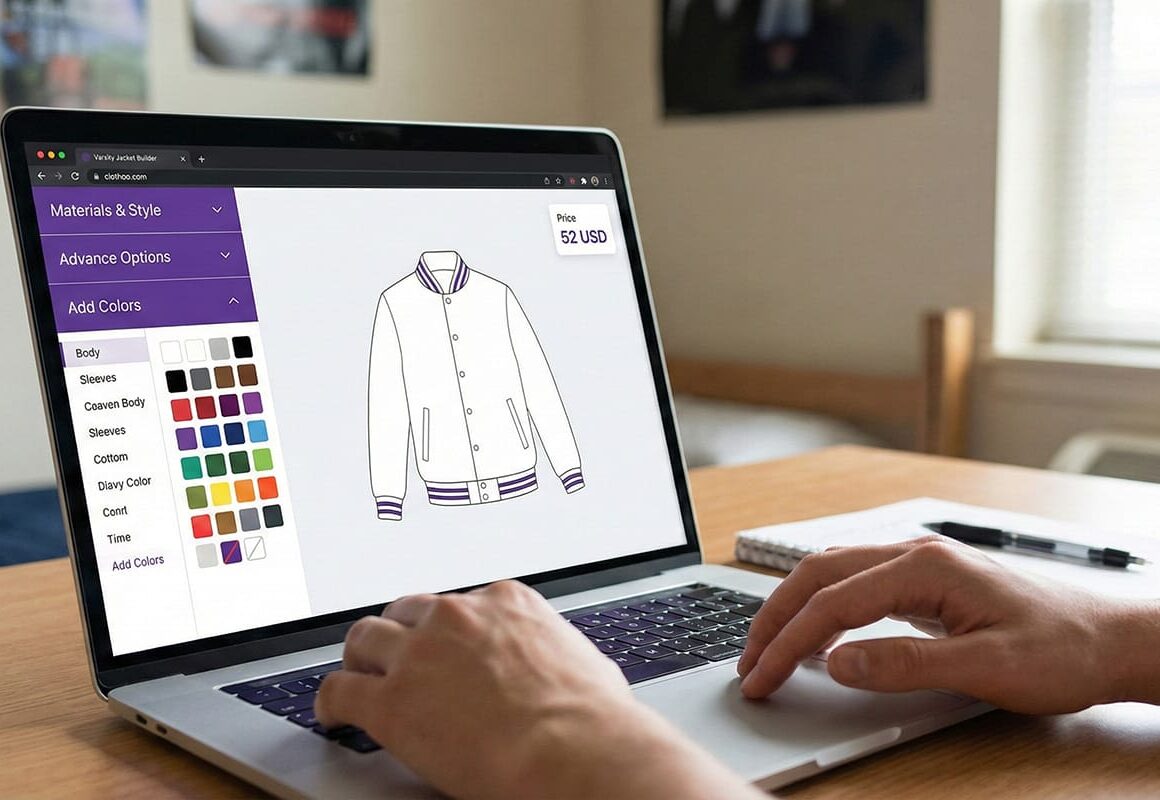 clothoo online jacket varsity jacket builder