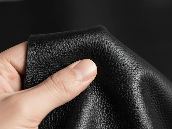 Cowhide leather swatch for varsity jacket sleeves