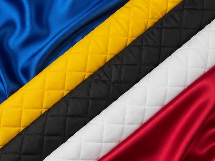 Quilted lining colors for varsity jackets