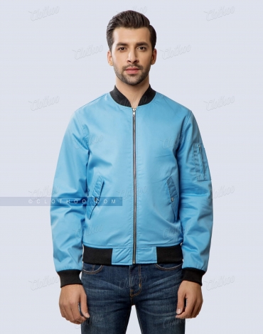 Cotton Twill Bomber Jacket for Men
