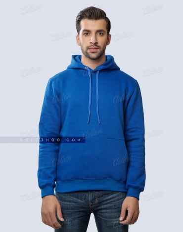 Pullover Fleece Hoodie in Royal Blue Pullover Fleece Hoodie in Royal Blue