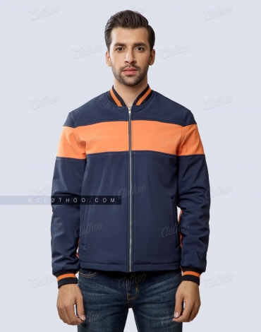 Stylish Softshell Bomber Jacket with Panels