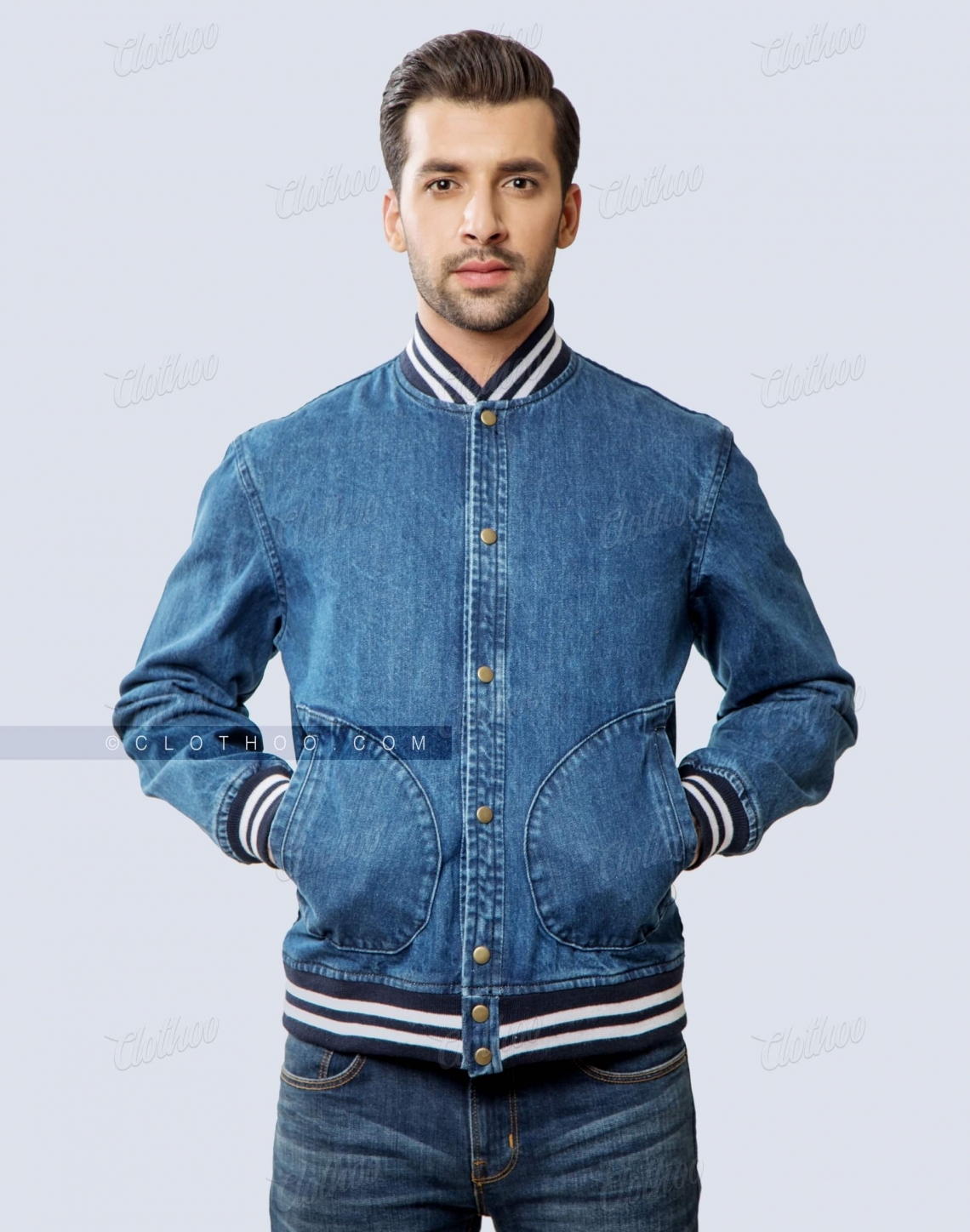 Denim varsity best sale