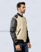 Appliquéd Wool-Blend Felt and Leather Varsity Jacket