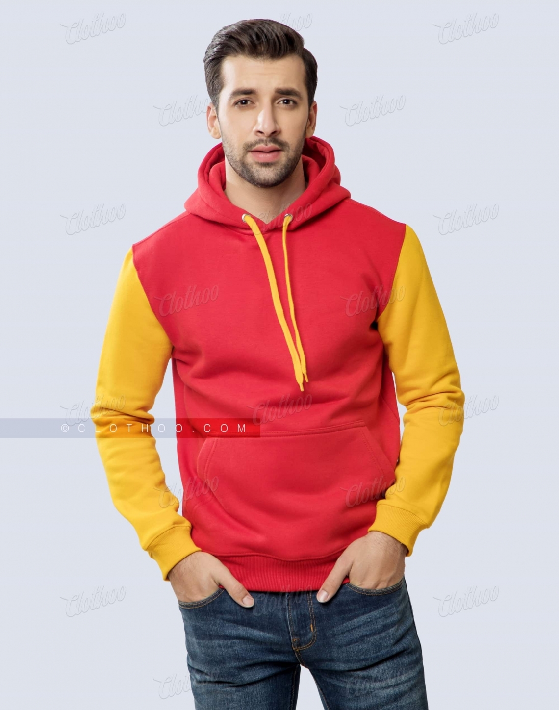 Customizable Pullover Fleece Hoodie Casual