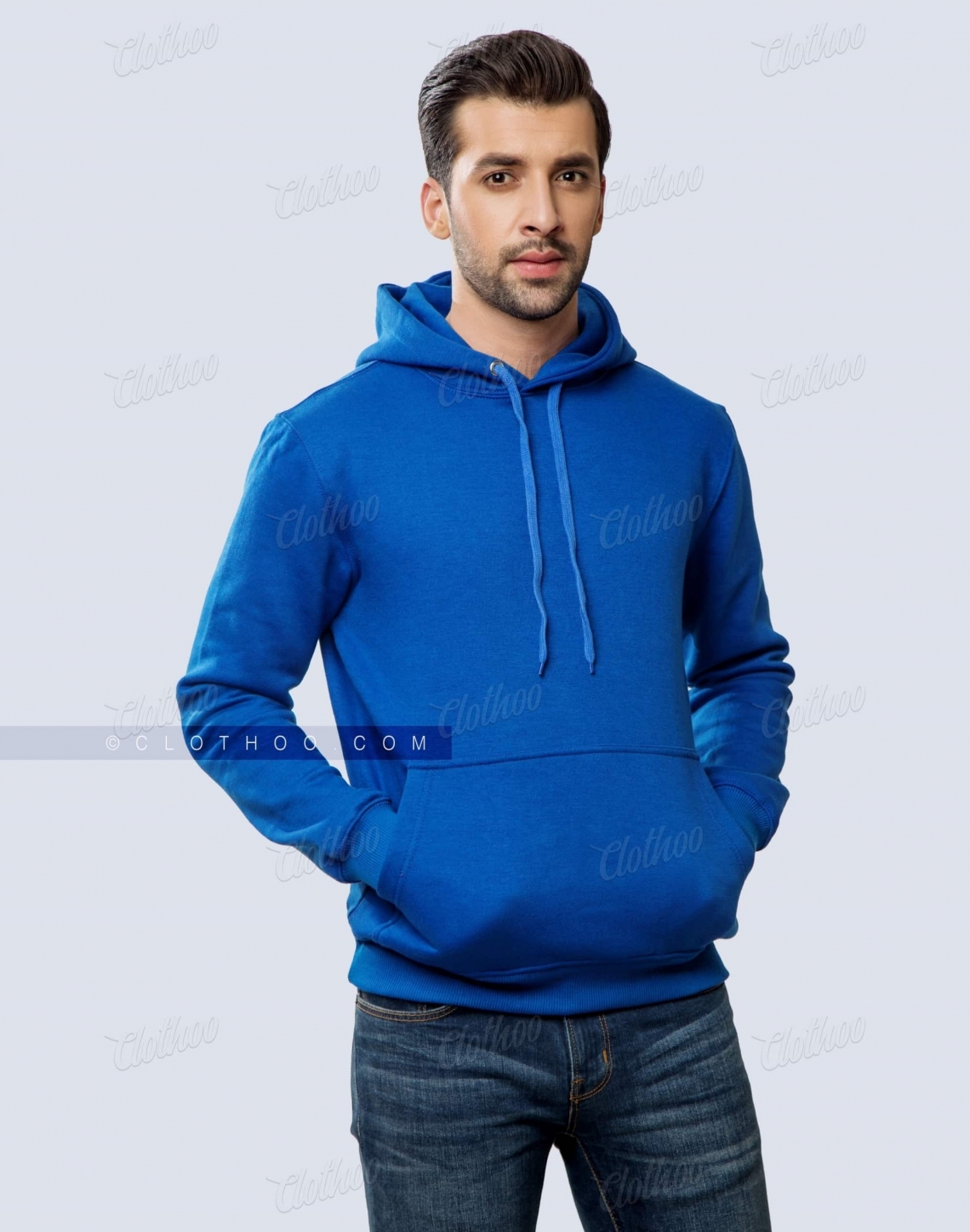 Royal Blue Pullover Hoodie