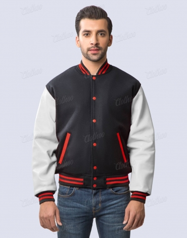 Buy Personalised Royal Blue Varsity Jacket With Black Letter and Online in  India 