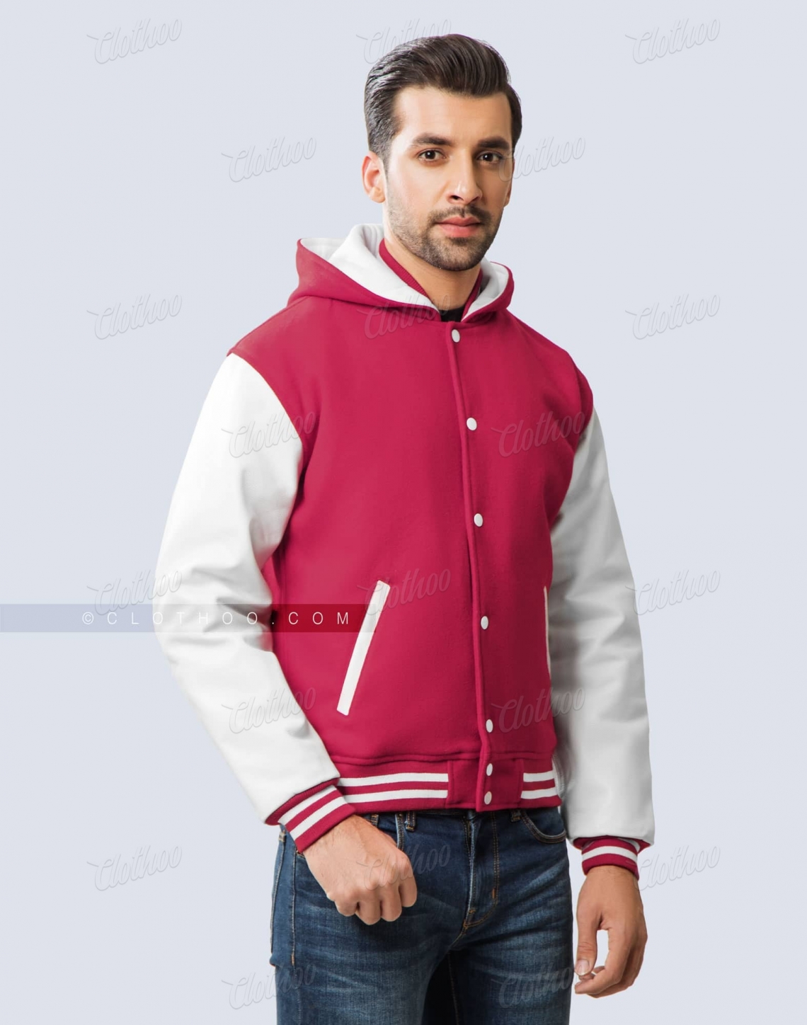 Hoodie Letterman Jacket For Girls