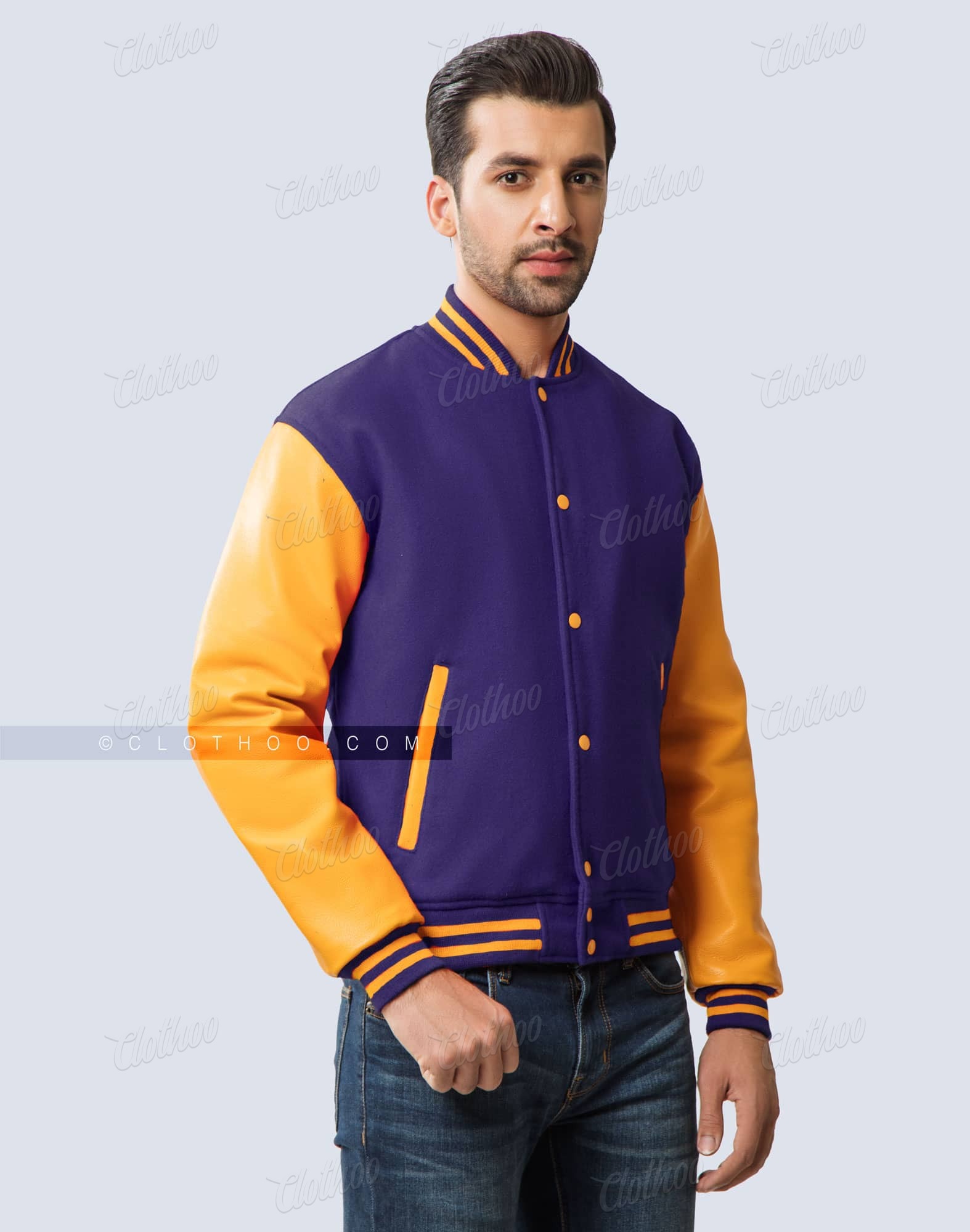 Lakers Varsity Jackets Purple / Gold | Clothoo
