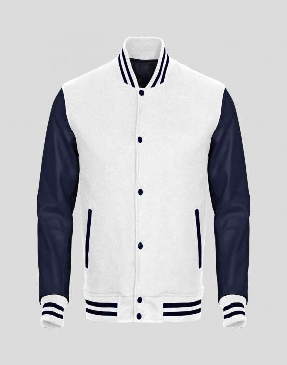 varsity jacket blue and white