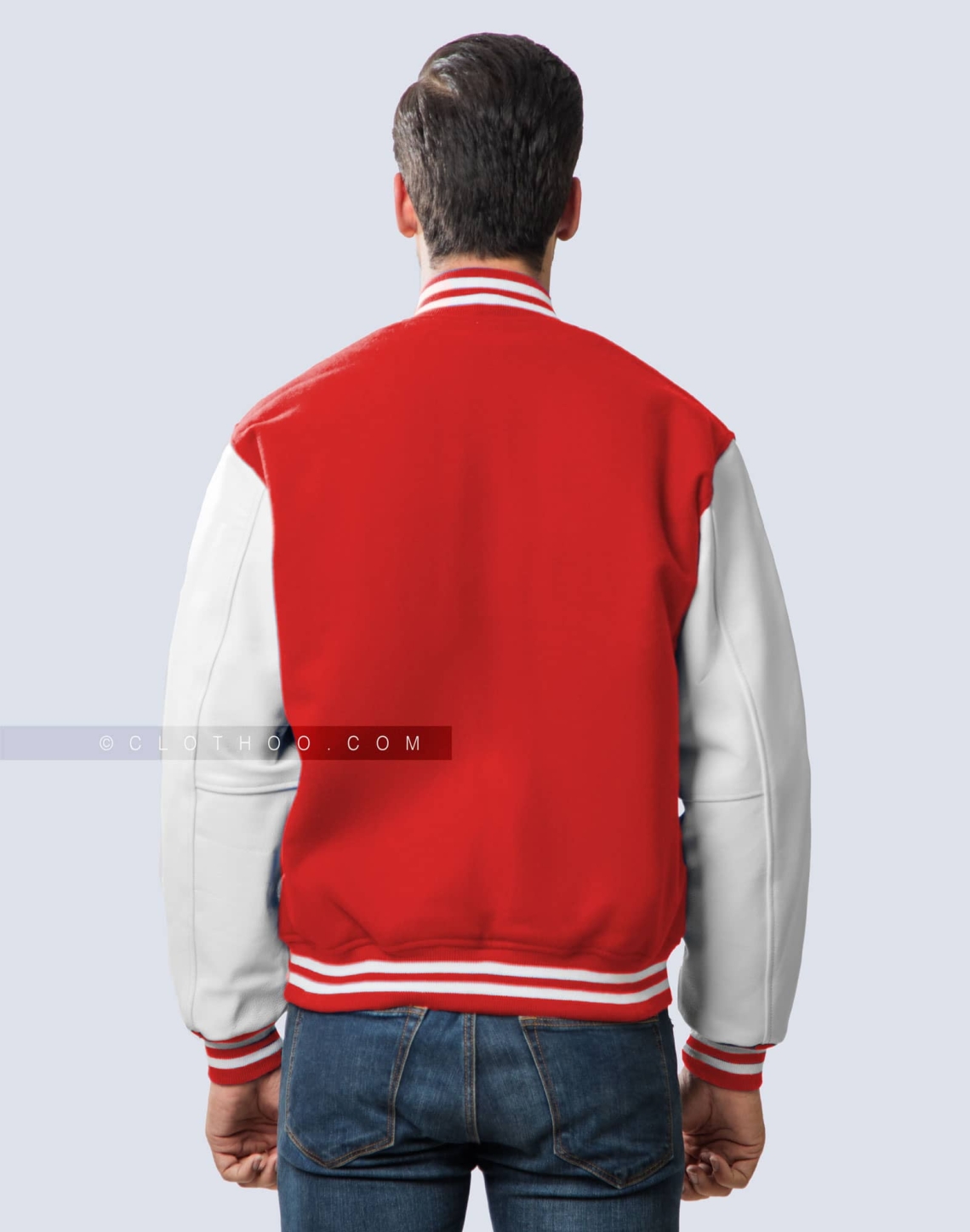 Red and White Letterman Jacket
