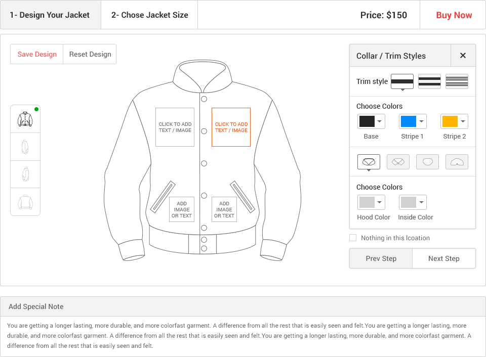 Download Design your varsity jacket online