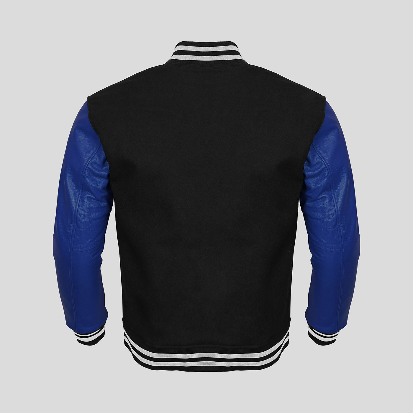 Blue letterman jacket
